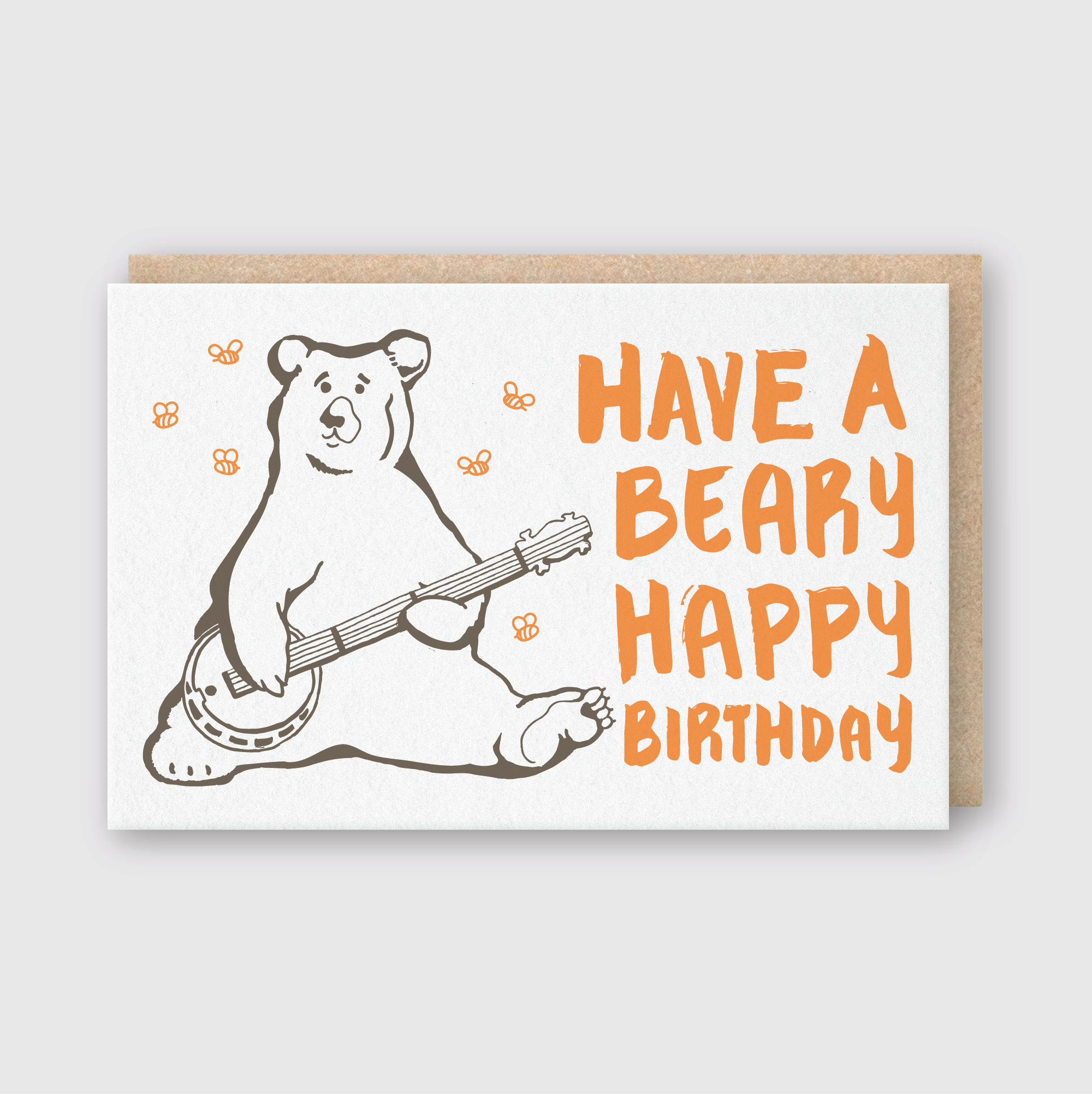 Beary Happy Birthday Greeting Card