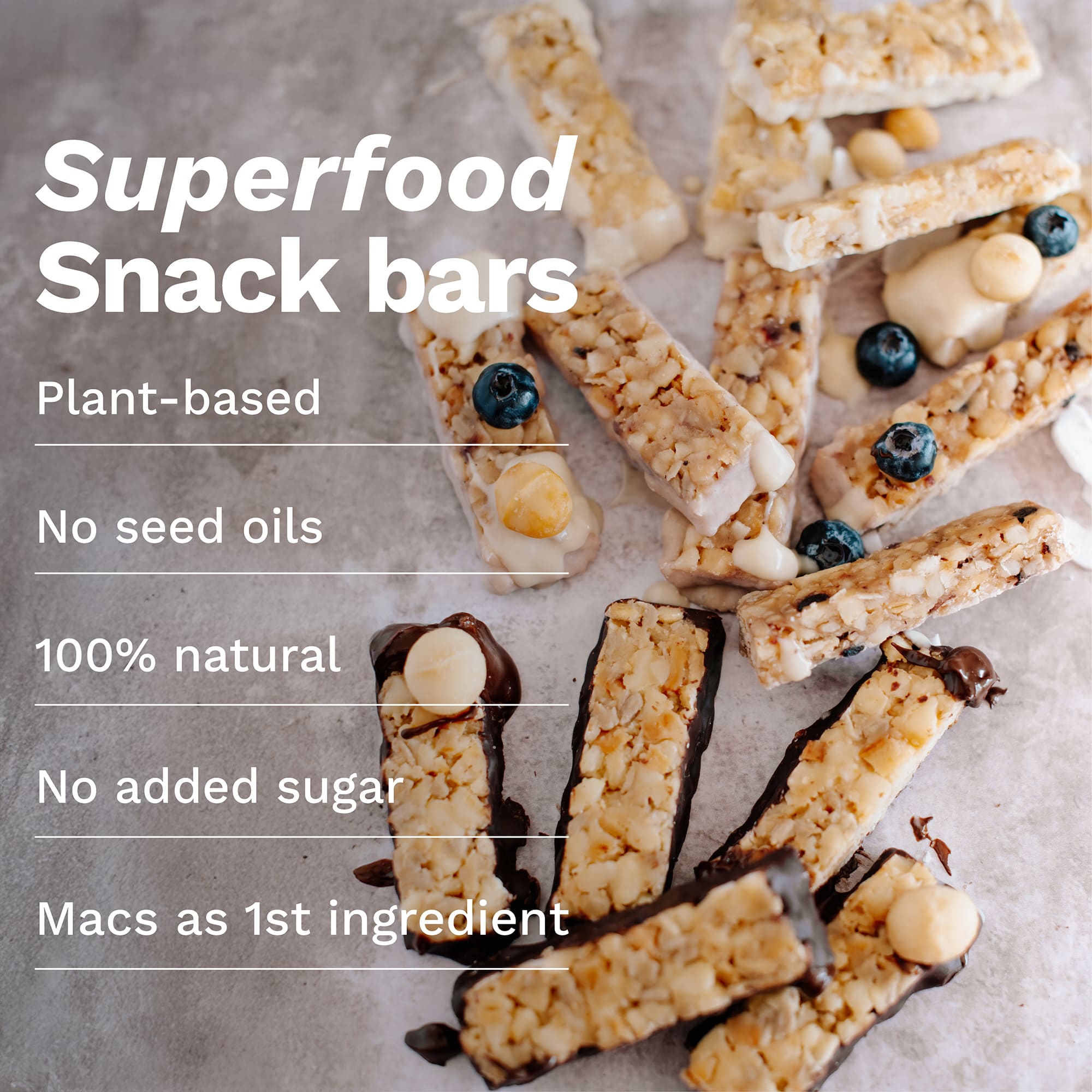 Macadamia Nut Snack Bar Variety Pack (4 Flavors, 12 Bars)