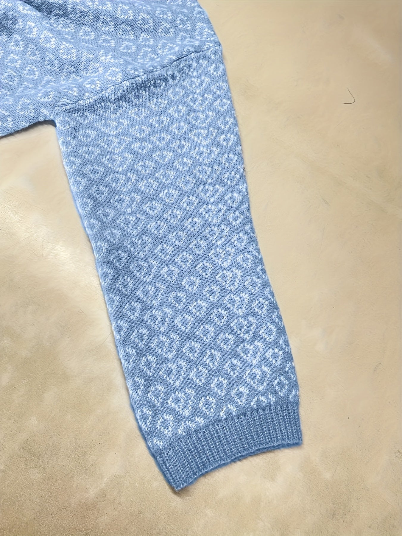 Cozy Light Blue Plus Size Soft Pullover Sweater