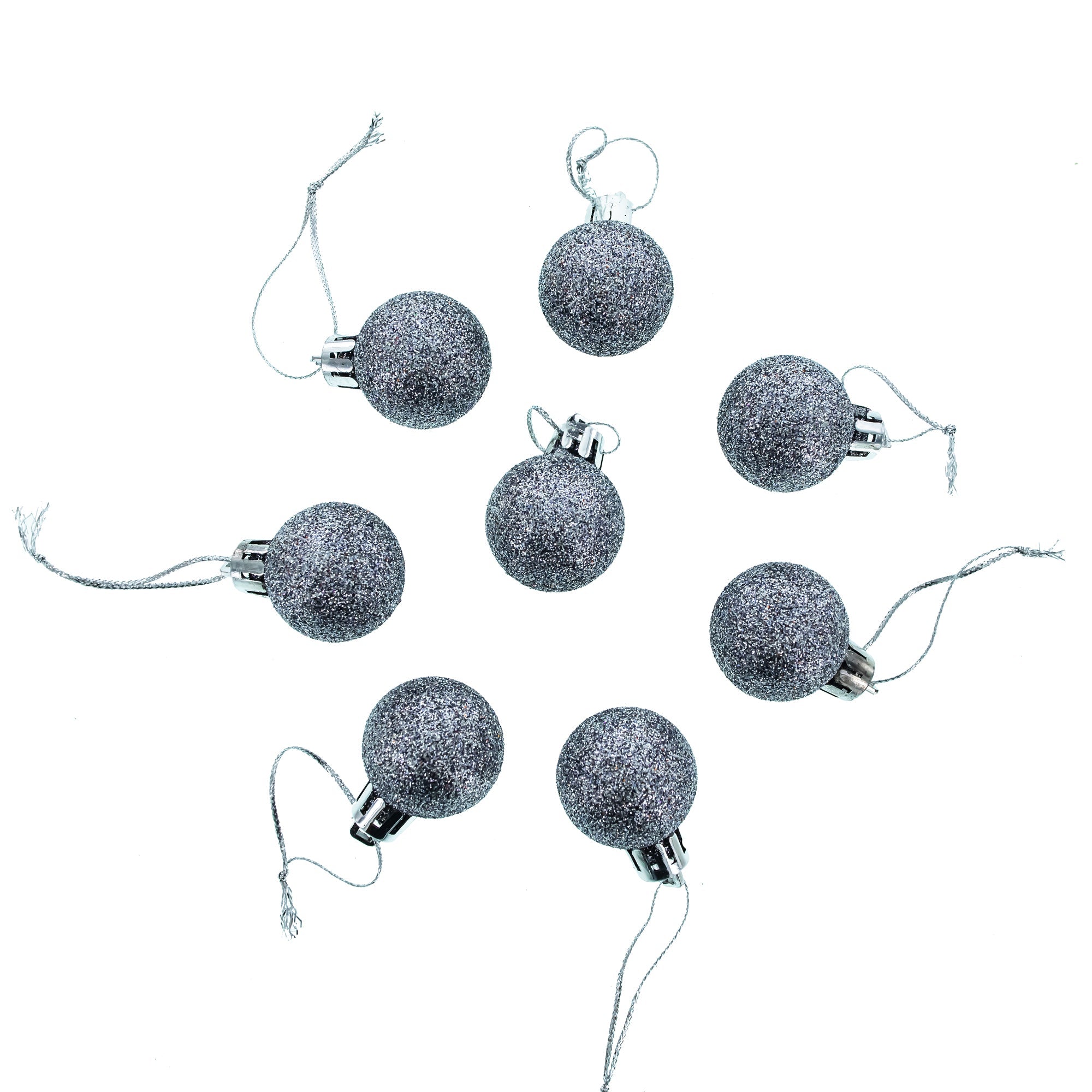 Set of 44 Multicolored Plastic Mini Ball Christmas Ornaments