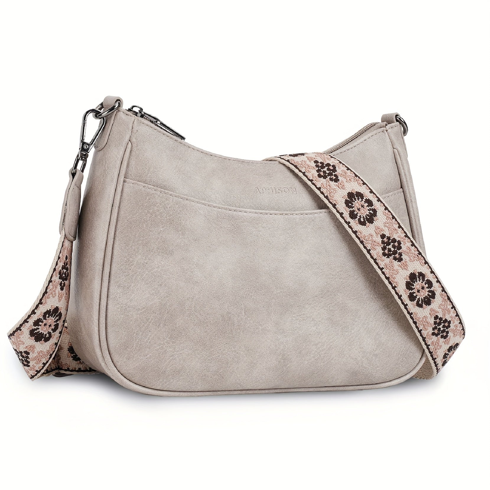 Vintage Crossbody Bag Chic Shoulder Purse Adjustable Strap
