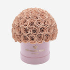 Classic Light Pink Suede Superdome Box | Sand Roses