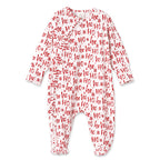 Christmas Bamboo Zipper Romper Ho-Ho-Ho