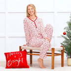 Christmas Bamboo Women's Pajama Set Ho-Ho-Ho