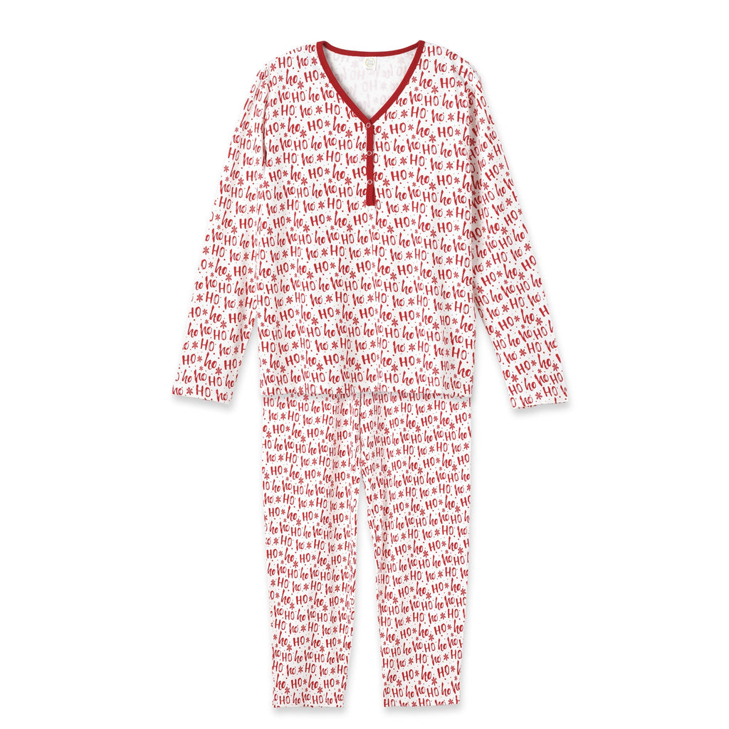 Christmas Bamboo Women's Pajama Set Ho-Ho-Ho