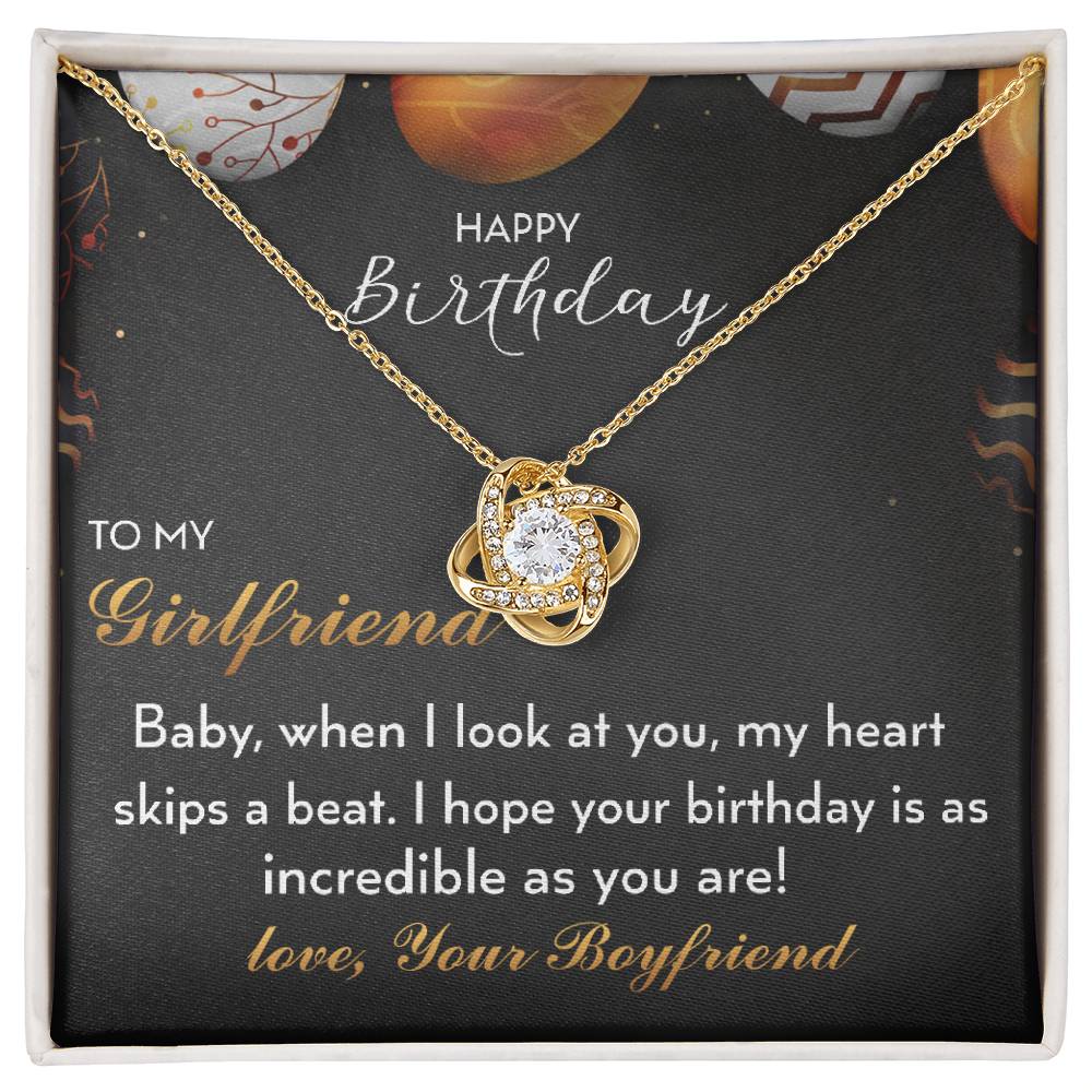 Happy Birthday - to My Girlfriend - 925 Sterling Silver Pendant
