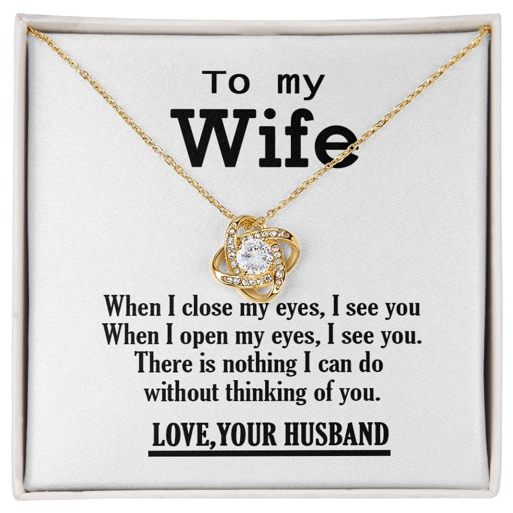 To My Wife Necklace - Anniversary Gift for Wife, Birthday Gift for Wife, Gift for Wife, Necklace for Wife, Gift for Wife Birthday