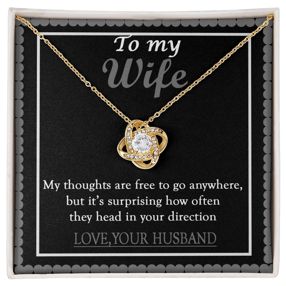 To My Wife Necklace - Anniversary Gift for Wife, Birthday Gift for Wife, Gift for Wife, Necklace for Wife, Gift for Wife Birthday