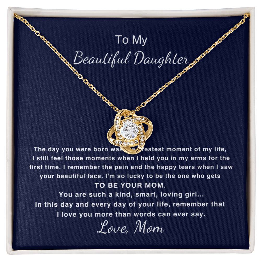 Gift for Daughter From Mom, Daughter Mother Necklace, Daughter Gift From Mom, to My Daughter, Daughters Birthday, Unique, Grown Up Daughter