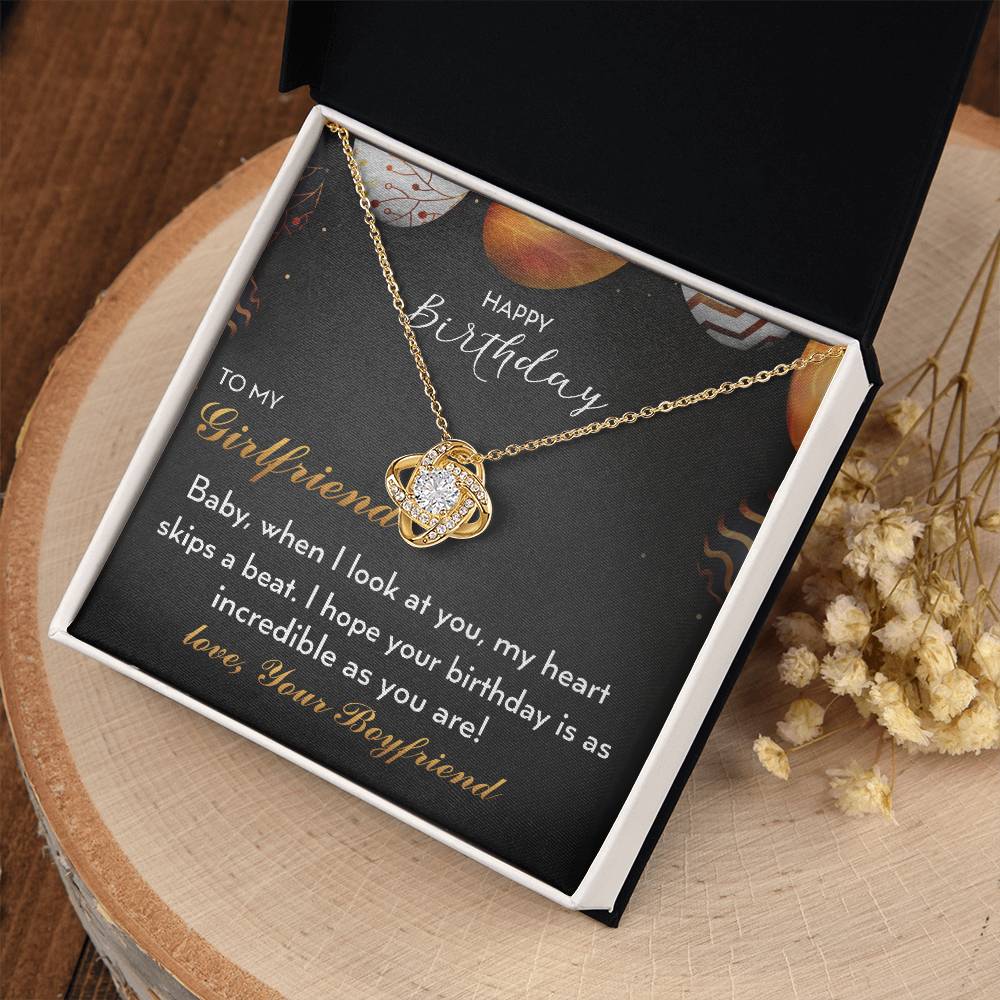 Happy Birthday - to My Girlfriend - 925 Sterling Silver Pendant