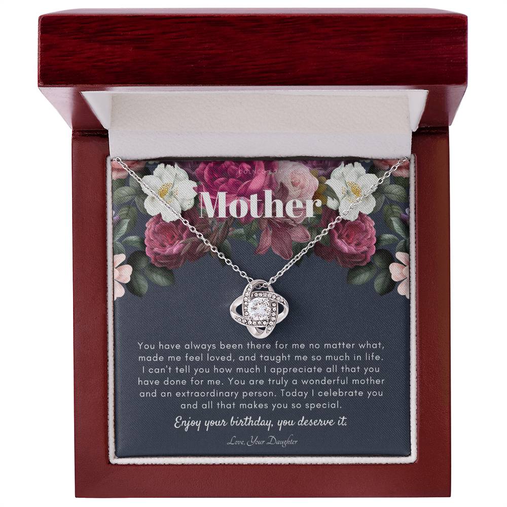 Mother's Birthday Gift | Necklace for Mom's Birthday | Elegant Gift for Mom From Daughter | Best Mom Gift Message Card | Elegant Gift