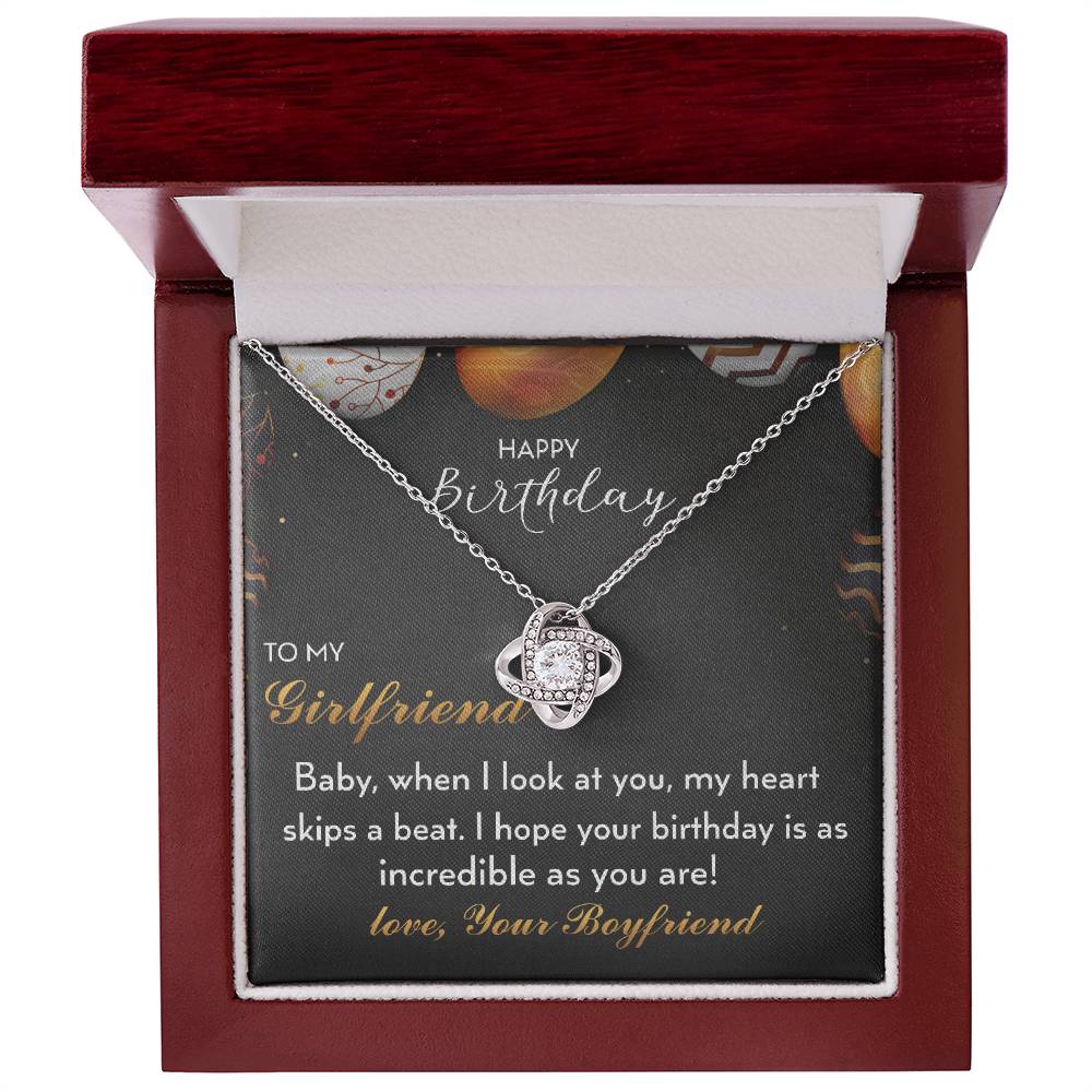 Happy Birthday - to My Girlfriend - 925 Sterling Silver Pendant