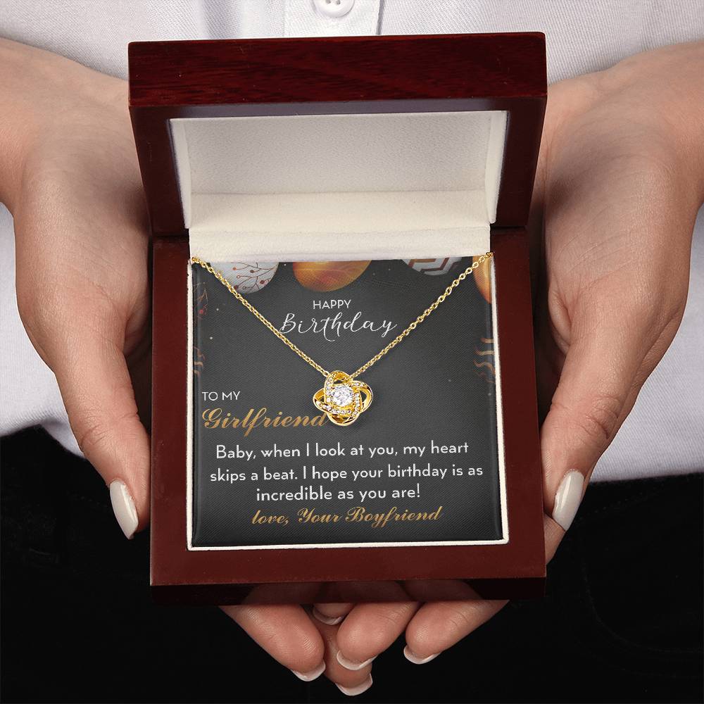 Happy Birthday - to My Girlfriend - 925 Sterling Silver Pendant