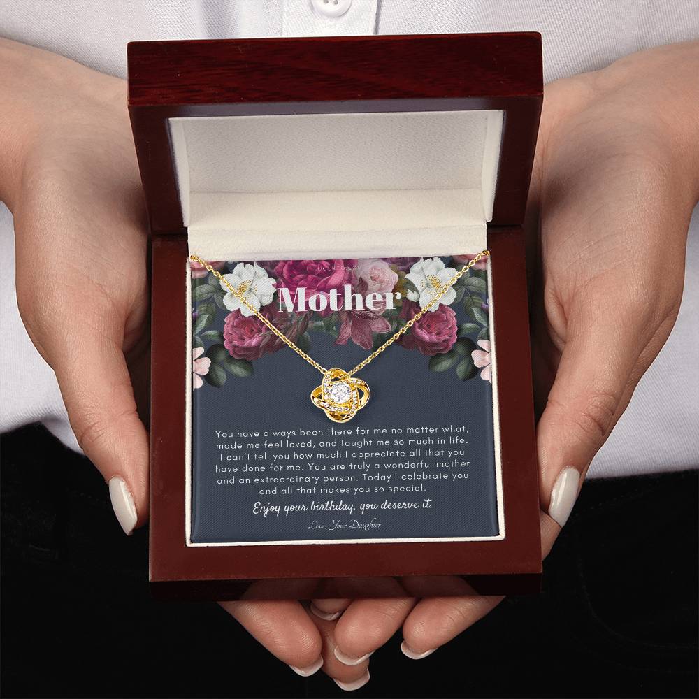 Mother's Birthday Gift | Necklace for Mom's Birthday | Elegant Gift for Mom From Daughter | Best Mom Gift Message Card | Elegant Gift