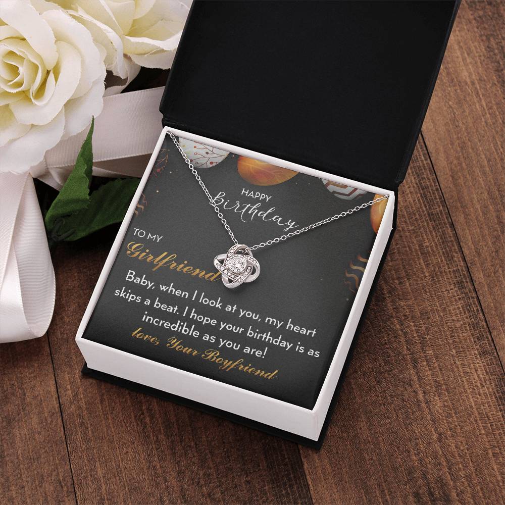 Happy Birthday - to My Girlfriend - 925 Sterling Silver Pendant