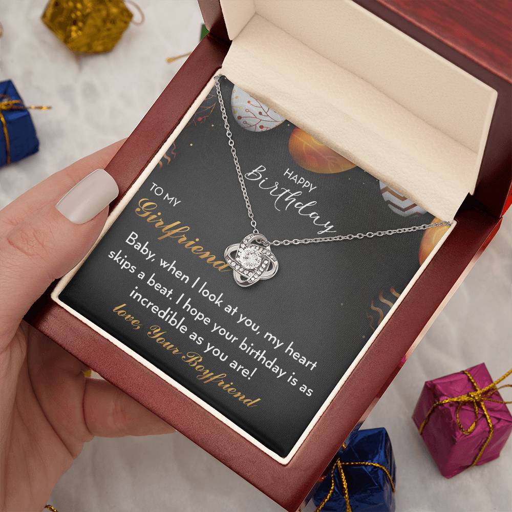 Happy Birthday - to My Girlfriend - 925 Sterling Silver Pendant