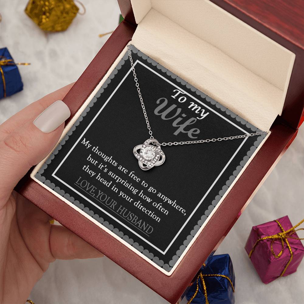 To My Wife Necklace - Anniversary Gift for Wife, Birthday Gift for Wife, Gift for Wife, Necklace for Wife, Gift for Wife Birthday