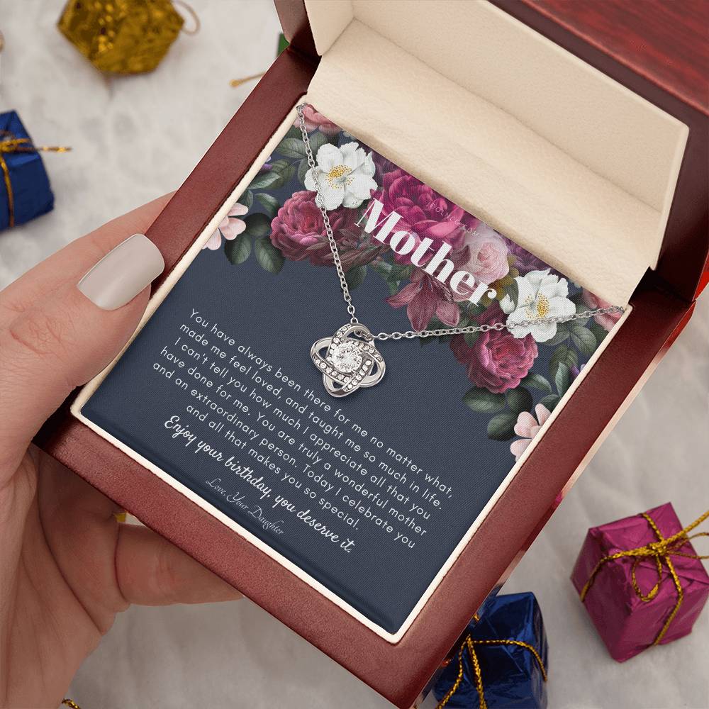 Mother's Birthday Gift | Necklace for Mom's Birthday | Elegant Gift for Mom From Daughter | Best Mom Gift Message Card | Elegant Gift