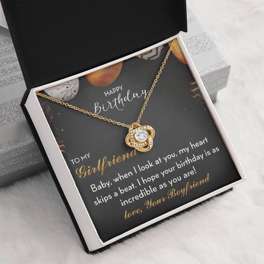 Happy Birthday - to My Girlfriend - 925 Sterling Silver Pendant