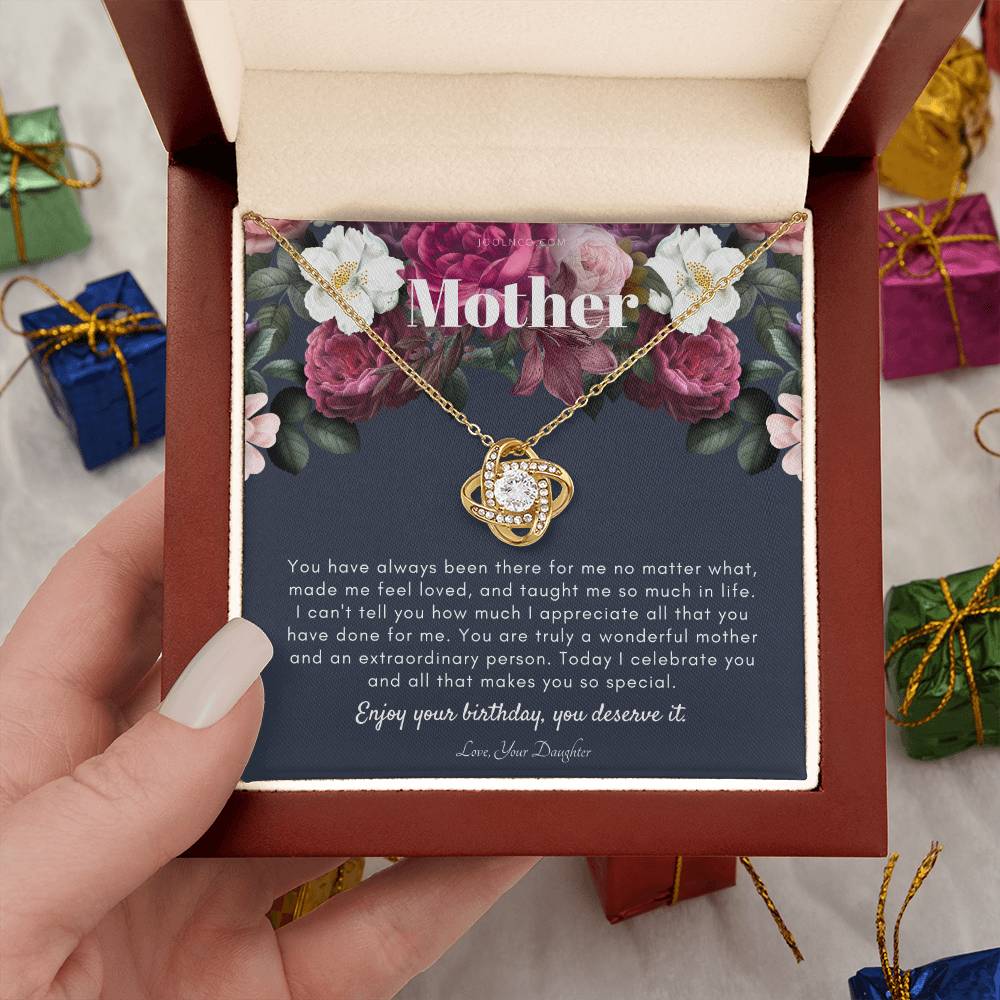 Mother's Birthday Gift | Necklace for Mom's Birthday | Elegant Gift for Mom From Daughter | Best Mom Gift Message Card | Elegant Gift
