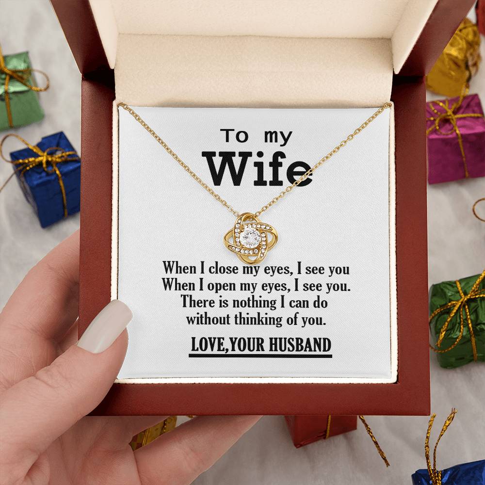 To My Wife Necklace - Anniversary Gift for Wife, Birthday Gift for Wife, Gift for Wife, Necklace for Wife, Gift for Wife Birthday