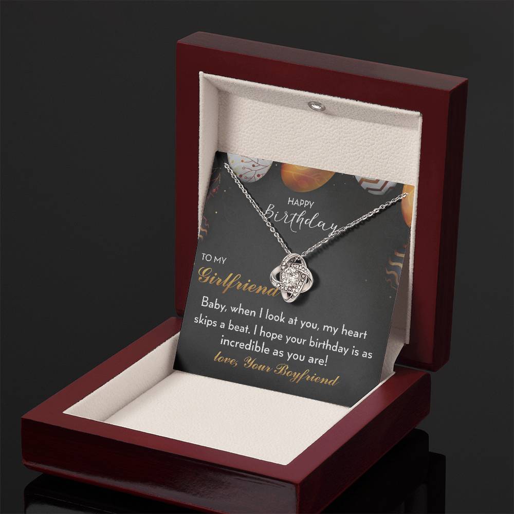 Happy Birthday - to My Girlfriend - 925 Sterling Silver Pendant