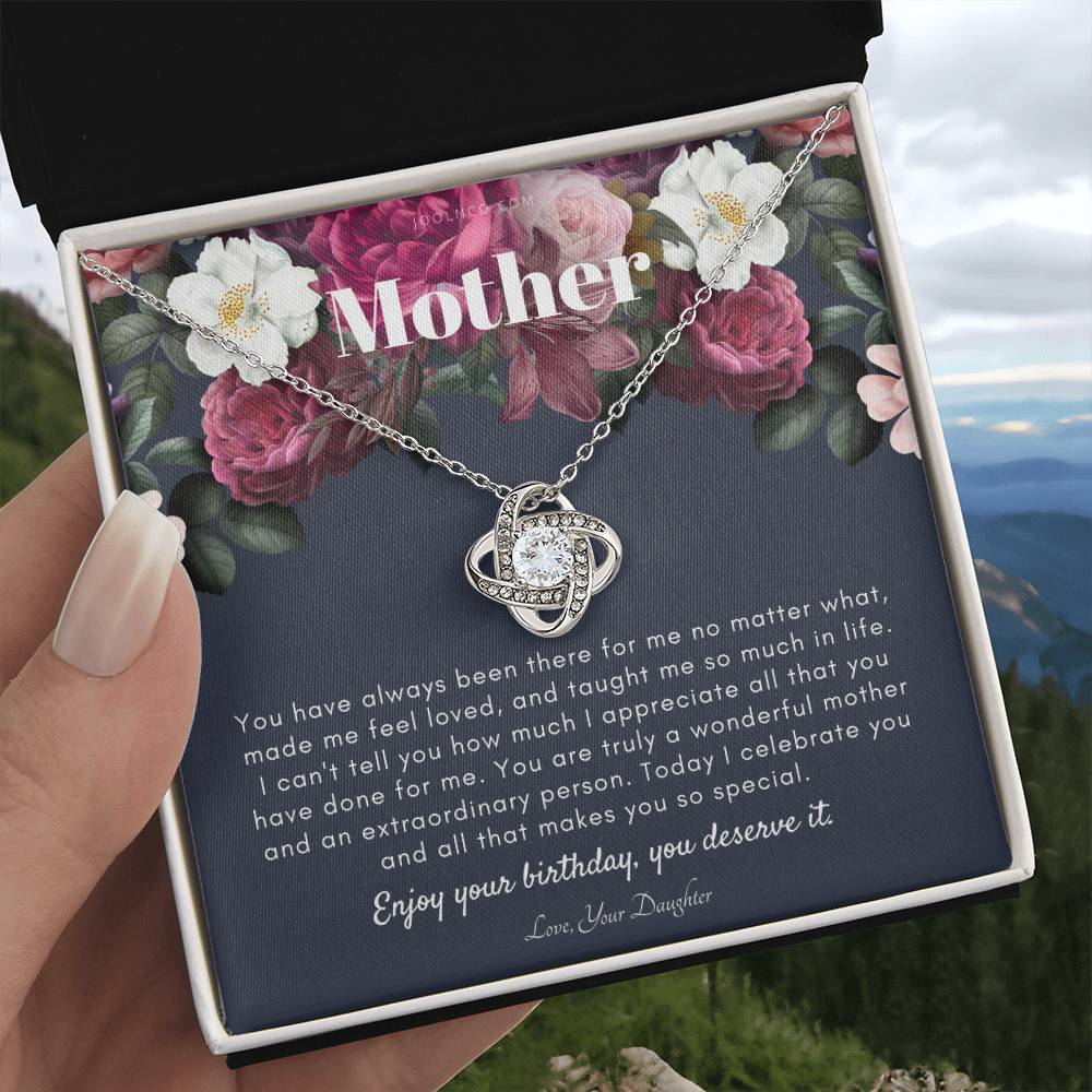 Mother's Birthday Gift | Necklace for Mom's Birthday | Elegant Gift for Mom From Daughter | Best Mom Gift Message Card | Elegant Gift